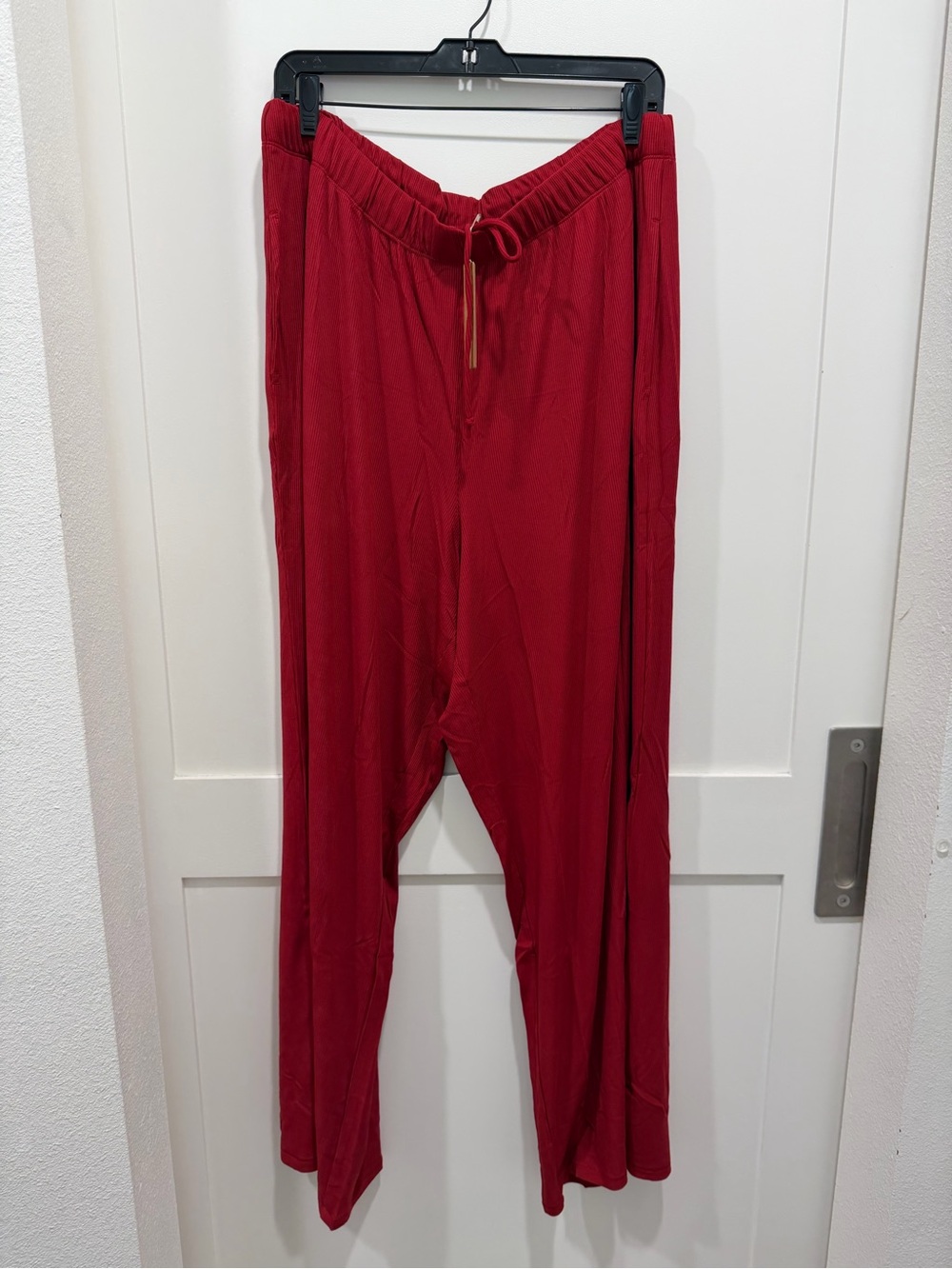 SKIMS Soft Lounge Pants XL Brick NWT Ribbed Lounge Wear